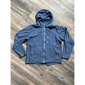 VTG Patagonia Fleece Blue Full Zip Hoodie Sz L